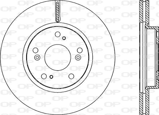 OPEN PARTS Тормозной диск BDA2218.20